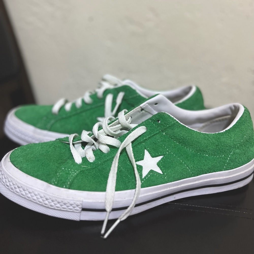 Converse One Star Oxford suede Green Star Sneaker Unisex Size 10
